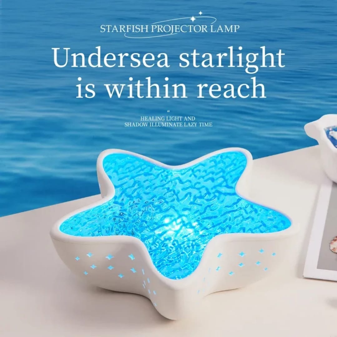 Starfish LED Night Light Rechargeable Table Lamp