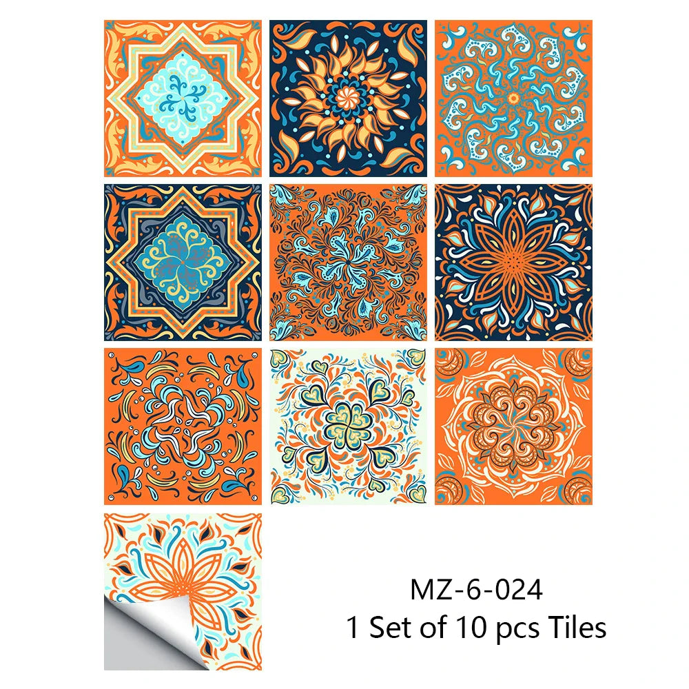 Tile Sticker Waterproof Film For Tiles /Ground in Kitchen Bedroom Toilet Floor Decor Art Wallpaper