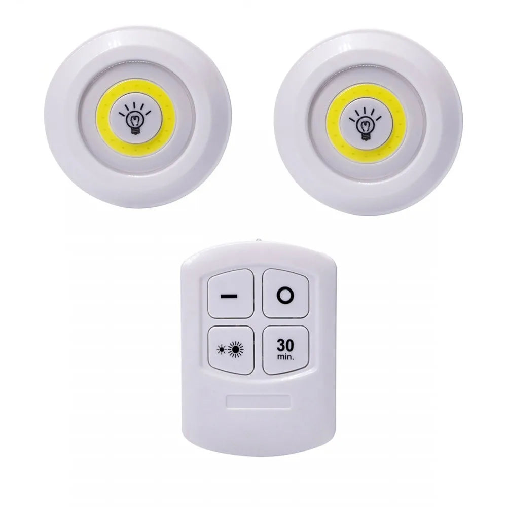 Dimmable LED Under Cabinet Light with Remote Control Battery Operated LED Closets Lights Wardrobe Bathroom lighting