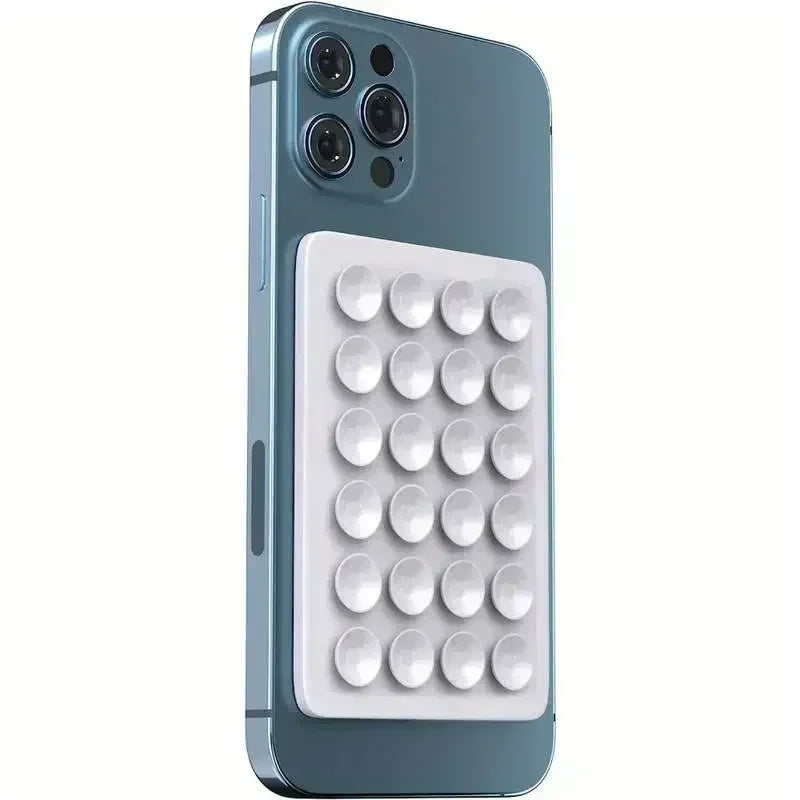 NEW Silicone Suction Cup Phone Holder Suction Cup Wall Stand Square Anti-Slip Single-Sided Case Mount Back Sticker