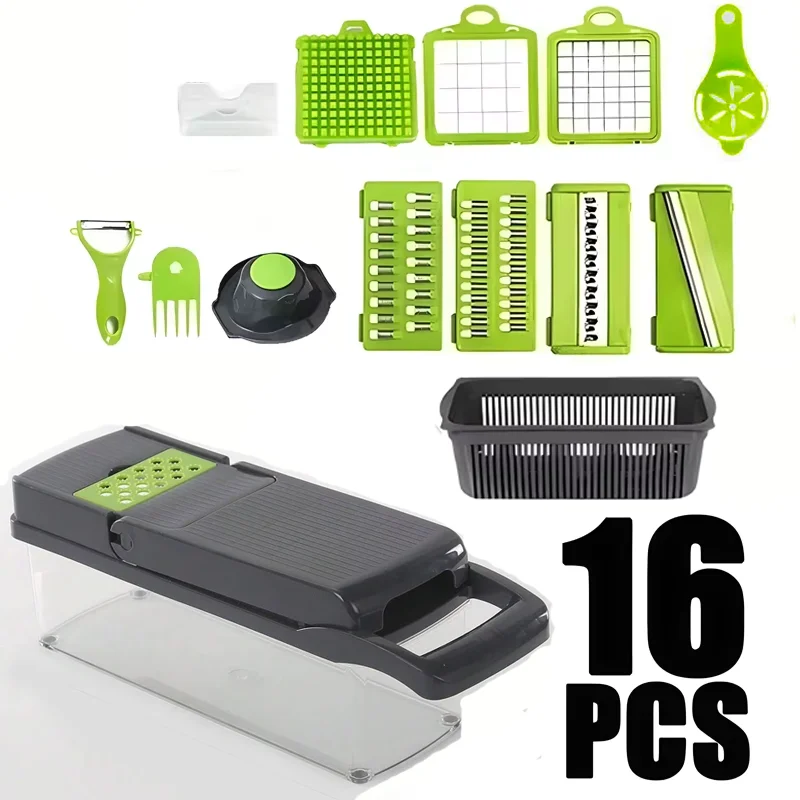 Multifunctional Portable Kitchen Chopper Vegetable Shredder Slicer,