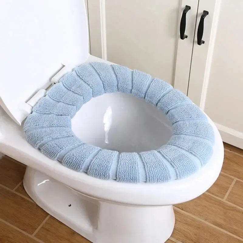 Toilet Seat Cover Warm Soft Acrylic Washable Mat Home Decor Closestool Mat Seat Case Hommart