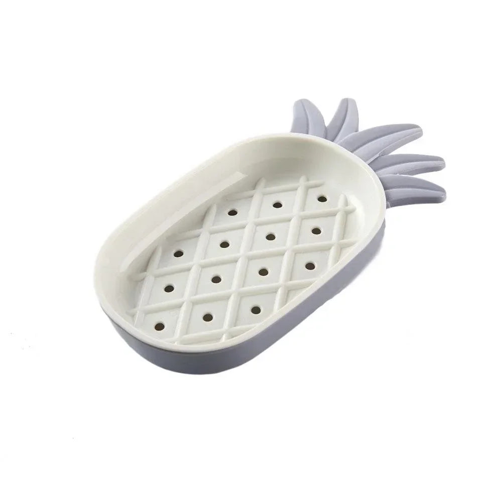 Creative Pineapple Shape Drain Soap Box Soap Storage Box Easy Clean Soap Dishes Holder