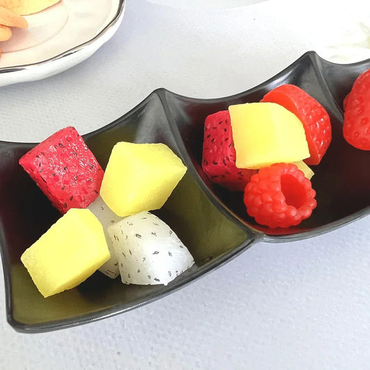 1pc-Black Melamine Sauce Dishes Kitchen Tableware Cuisine Seasoning Plate