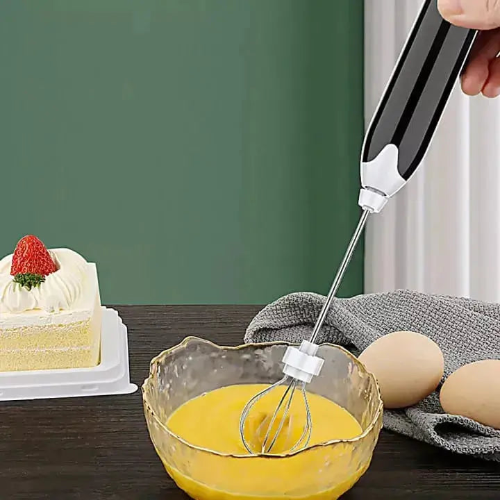 2 In 1 Coffee Egg Beater Rechargeable Homemart