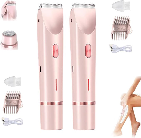 Dual-Head Shaver Women,2 In 1 Women Electric Shaver Dual-Head, Intimate Razor Womens, Ipx7 Waterproof Rechargeable, For Armpit, Legs, Arms 2