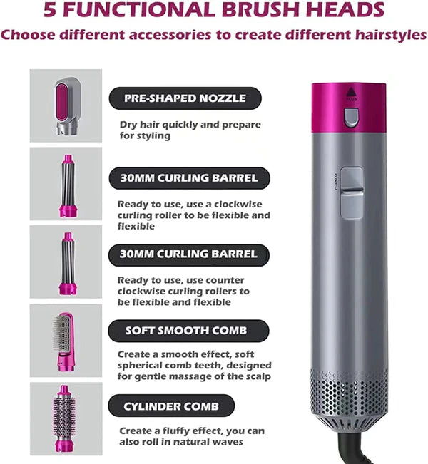 5-in-1 Hair Dryer & Styler