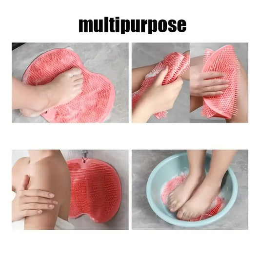 Wash Feet Bathroom Exfoliating Shower Massage Bathing Non-slip Bath Mat Back Brush Foot Wash Body Cleaning Bathing Tool