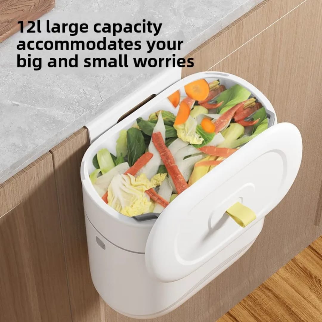 Hanging Trash Can Kitchen Sink Cabinet Door Wall Mounted Bins basket Bathroom Narrow Wastebasket Recycling Garbage Bin with lid