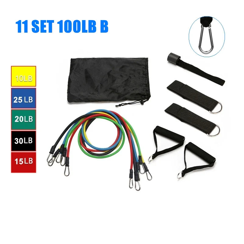 Resistance Bands Set 150 LBS Sports Elastic Bands Rubber Bands