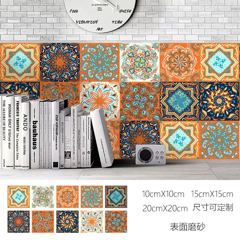Tile Sticker Waterproof Film For Tiles /Ground in Kitchen Bedroom Toilet Floor Decor Art Wallpaper Hommart