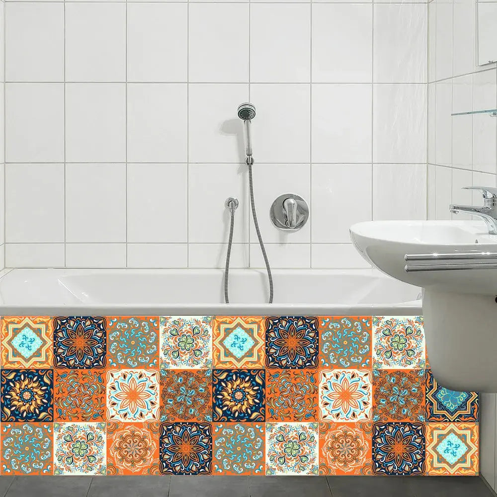 Tile Sticker Waterproof Film For Tiles /Ground in Kitchen Bedroom Toilet Floor Decor Art Wallpaper Hommart