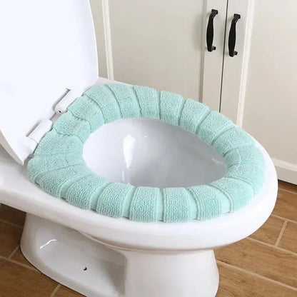 Toilet Seat Cover Warm Soft Acrylic Washable Mat Home Decor Closestool Mat Seat Case Hommart