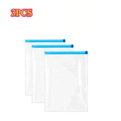5 Pack Vacuum Compression Bags for Travel-Reusable Space Saving Storage Hommart