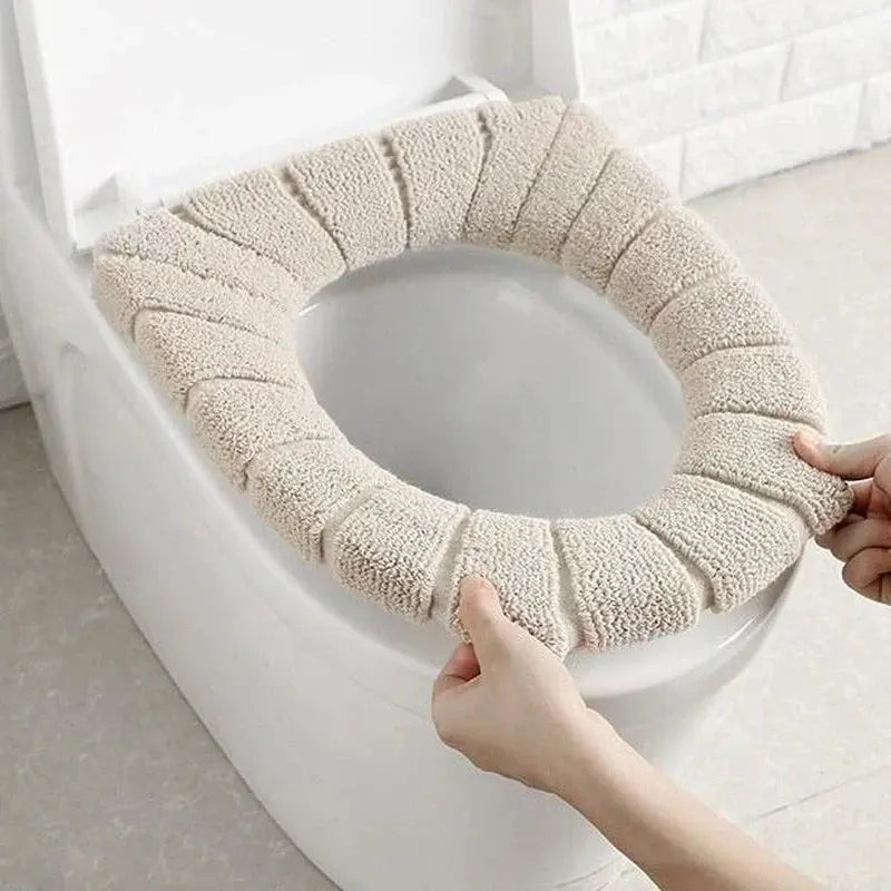 Toilet Seat Cover Warm Soft Acrylic Washable Mat Home Decor Closestool Mat Seat Case Hommart