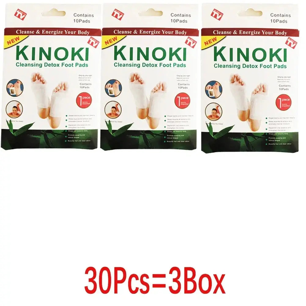 Kinoki Cleansing Detox Leg Healthy Herbal Pads 10pcs Hommart