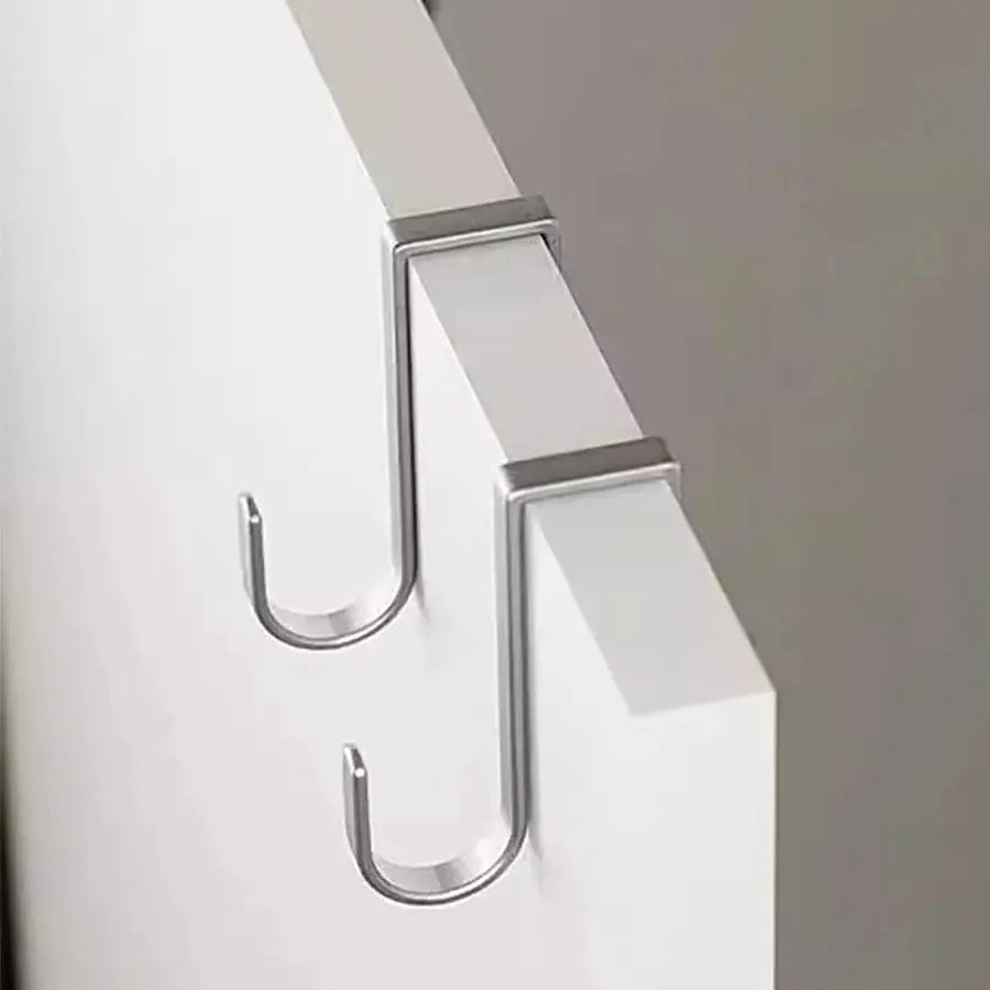 Stainless steel bedside cabinet door hook, student dormitory double hook, S-shaped hook, bathroom hanging clothes Hommart