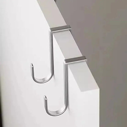 Stainless steel bedside cabinet door hook, student dormitory double hook, S-shaped hook, bathroom hanging clothes Hommart