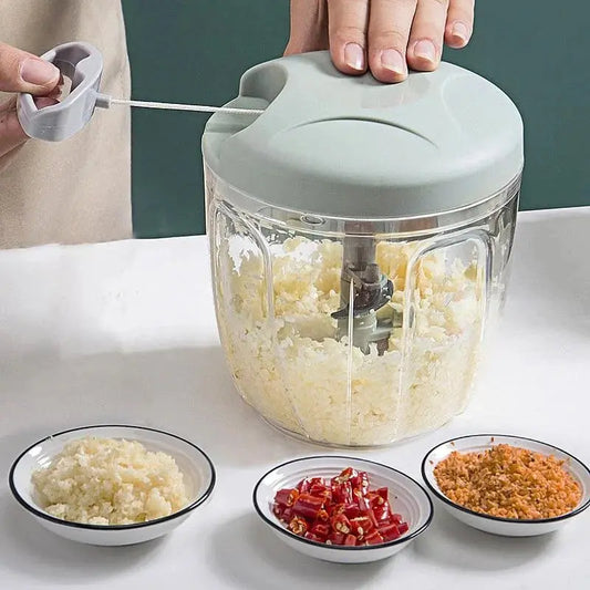 Manual Meat Mincer Garlic Chopper Rotate Garlic Press Crusher Hommart