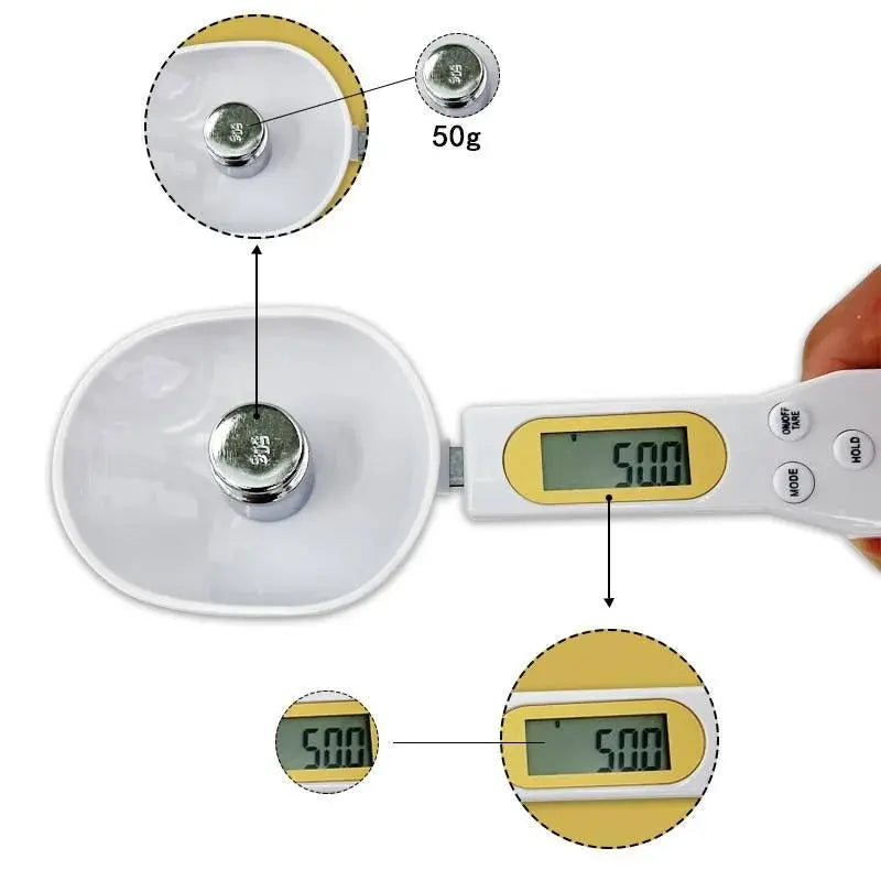 Digital Measuring Spoon 500g 0.5g LCD Electronic Kitchen Scale Hommart