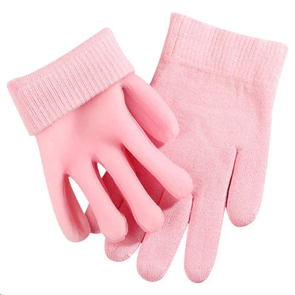 1Pair Multi Colored Essential Oil Moisturizing Socks Gloves For Dry Cracked