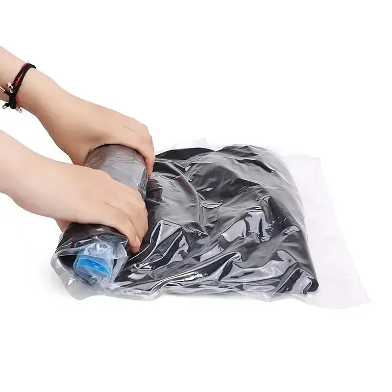 5 Pack Vacuum Compression Bags for Travel-Reusable Space Saving Storage Hommart