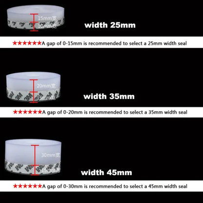 Window Door Bottom Seal Strip Door Draft Stopper Weather Window Rubber Seal Gap Sealing Tape Hommart
