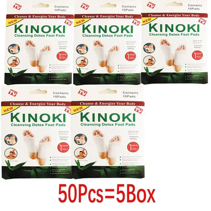 Kinoki Cleansing Detox Leg Healthy Herbal Pads 10pcs Hommart