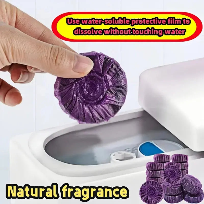 Purple Multi-Function Cleaning Tablets, Automatic Toilet Cleaning Tablets Hommart