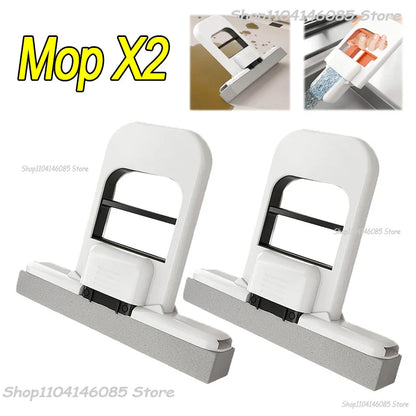 Mini Sponge Mop Hand-free Wash Mops Mini Portable Super Absorbent Mop