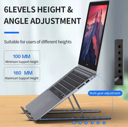 Foldable Laptop Stand Adjustable Notebook Bracket Support Base Hommart
