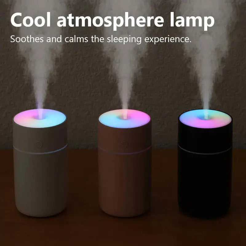 Wireless Portable Air Humidifier USB Rechargeable  Home Car Mini Aroma Diffuser Colorful Essential Oil humidificador Hommart