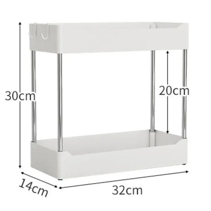 Premium Kitchen Countertop Organizer Shelf - Sturdy Elevated Spice Rack and Spacious Storage Rack for Efficient Organization Hommart