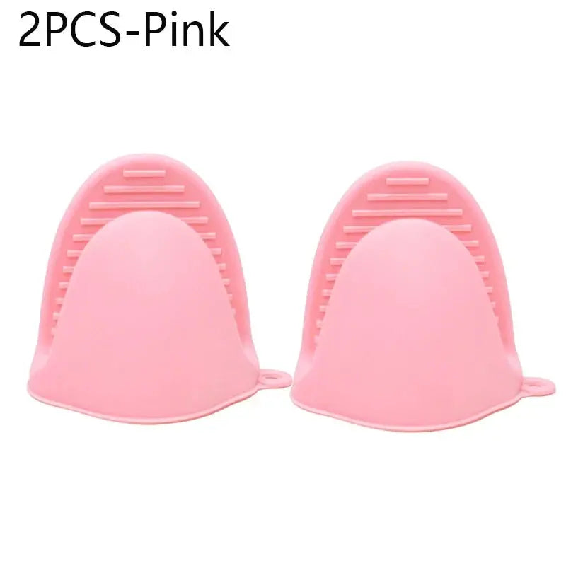 2PCS Oven Mitts Silicone Oven Glove Heat Resistant Pinch Mitts Anti Scalding Non Slip Gloves Hommart