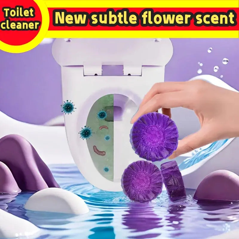 Purple Multi-Function Cleaning Tablets, Automatic Toilet Cleaning Tablets Hommart