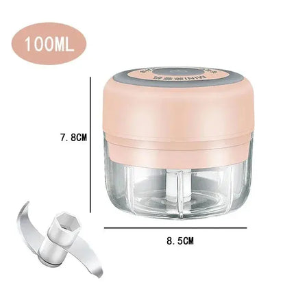 Electric Mini Garlic Chopper, 250ML Food Chopper Garlic Mincer USB, Hommart
