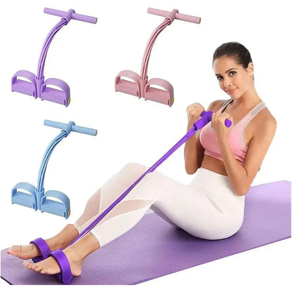 Resistance Band Multi Function Tension Rope Fitness Bands 6 Tube Elastic Yoga Pedal Puller For Sports Exercises Hommart