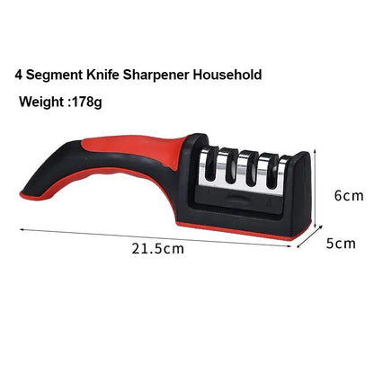 3-Stage Professional Knife Sharpener – Diamond, Tungsten Steel & Ceramic Sharpening Tool Hommart