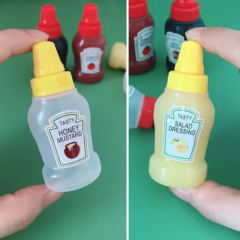 Mini Condiment Bottle Camping Squeeze Bottles Hommart