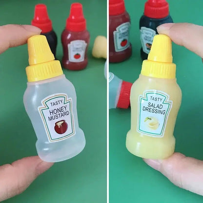 Mini Condiment Bottle Camping Squeeze Bottles Hommart