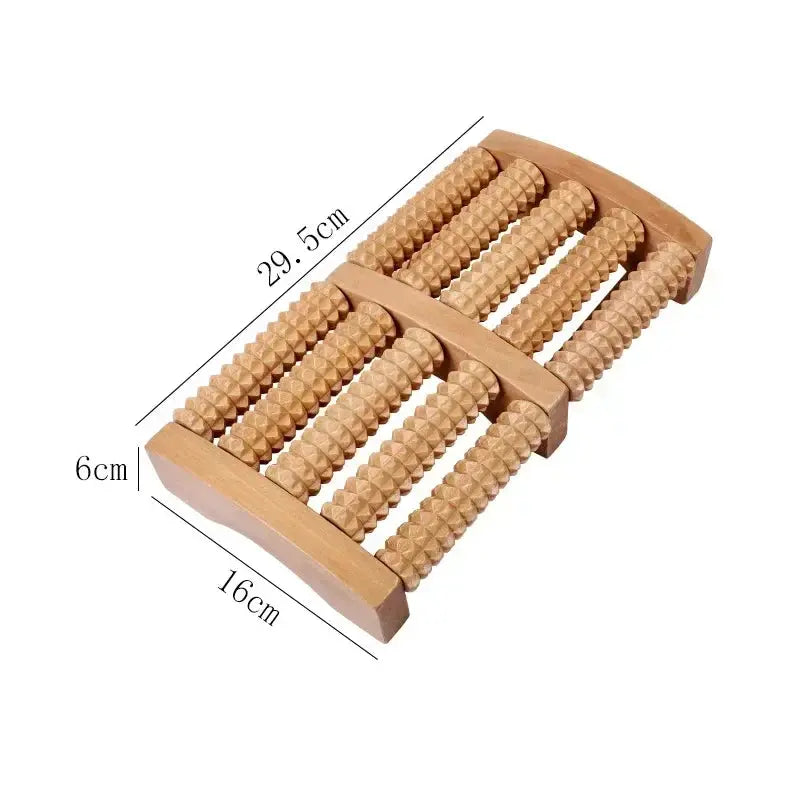 Wooden Foot Roller Wood Care Massage Reflexology Muscle Relax Relief Massager Hommart