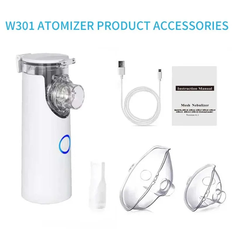 Medical Silent Ultrasonic Nebulizer Automizer Handheld Respirator Portable Asthma Humidifier