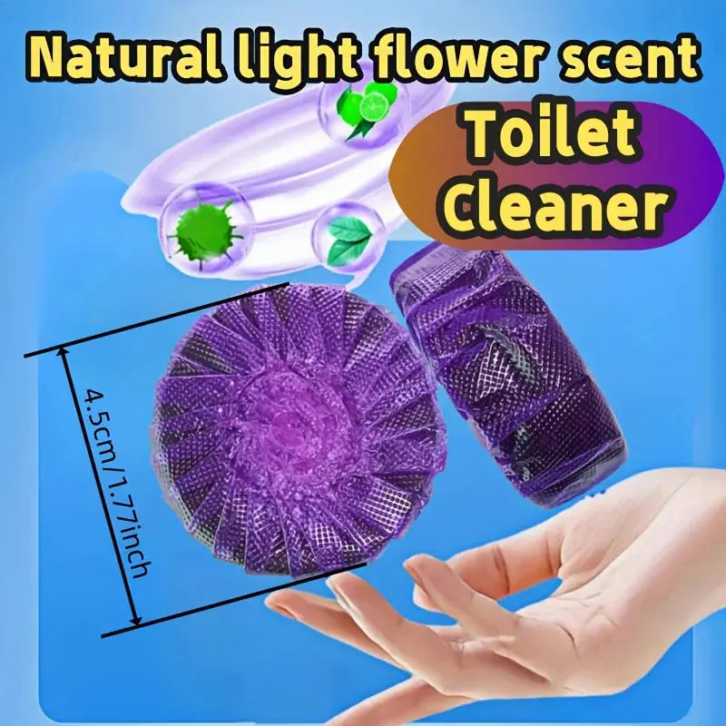 Purple Multi-Function Cleaning Tablets, Automatic Toilet Cleaning Tablets Hommart