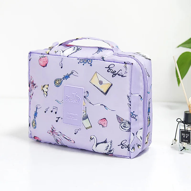 Multifunction Women Outdoor Storage Bag Toiletries Organize Cosmetic Bag