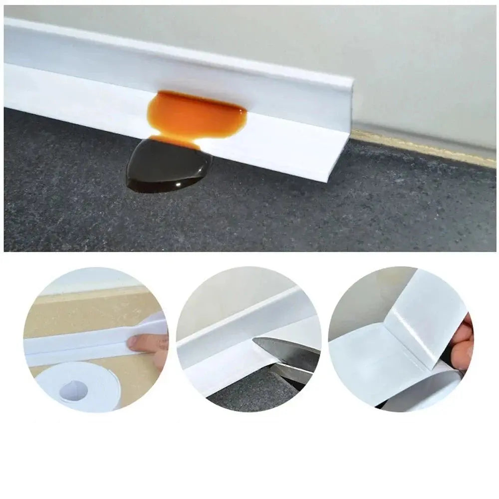 1pc Bathroom Waterproof Wall Stickers Sealing Tapes PVC Hommart