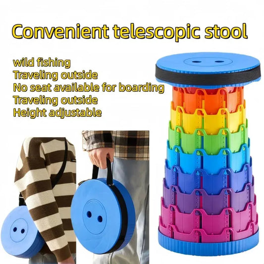 Rainbow Telescopic Stool Portable Small Stool Hommart