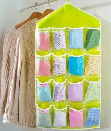 16Pockets WardrobePockets Clear Hanging Bag Hommart