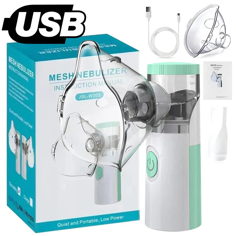 Medical Silent Ultrasonic Nebulizer Automizer Handheld Respirator Portable Asthma Humidifier
