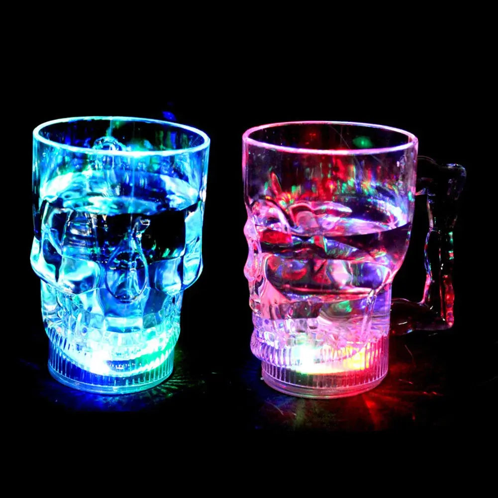 New LED Automatic Glowing Cup Flashing Cup Water Beverage Drinking Glass Party Decorative Supplies Hommart