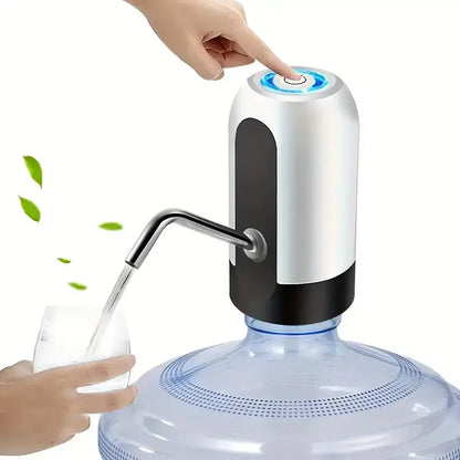 USB Rechargeable Electric Water Bottle Pump Automatic Drinking Water Dispenser with Power Switch Hommart